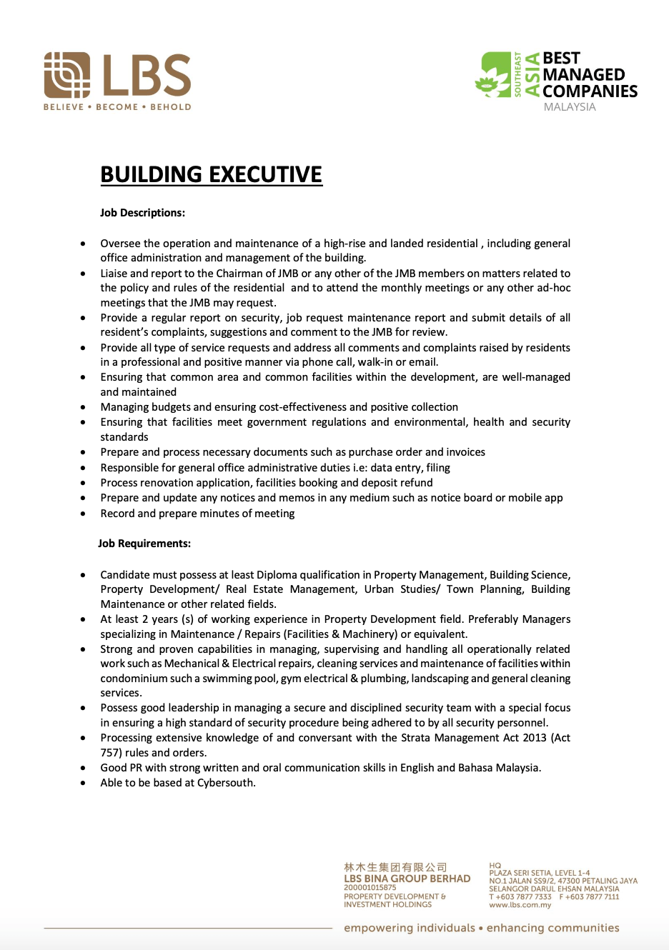 Building Executive 